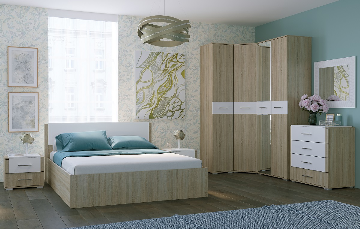 Бьянка Хандис (Дуб сонома/Белый)