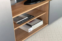 Гостиная Бери элемент 1 дуб крафт золотой графит