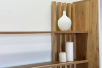 Гостиная Бери элемент 4 дуб крафт золотой белое дерево