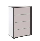 Комод Асцелла (Белый/Графит серый)