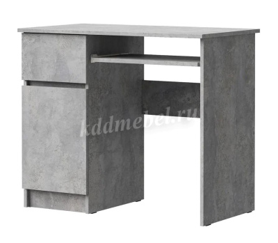Стол письменный левый Лето МС-1 (Цемент светлый)