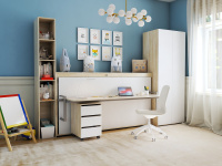 Детская Дуб Сонома светлый - Белый