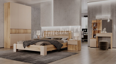 Тумба прикроватная Ленора (Дуб вотан/Кашемир)