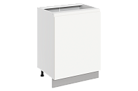 Шкаф рабочий под мойку Фьюжн 42.54 L600 правый (1 дв. гл.) (Белый эмаль)