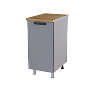 Шкаф нижний глубокий Г4Р кухня Бомбей без столешницы (Белый/Сандал Белый)