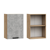 Шкаф верхний ШВ 450 Кухня Бетоны (Дуб сонома)