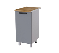 Шкаф нижний 4Р кухня Григгс без столешницы (Белый/Камень темный)