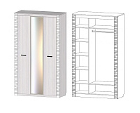 Шкаф Ривьера 3-х створчатый (Анкор светлый)