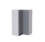 Шкаф верхний высокий угловой сушка ВУСП2 кухня Контемп (Дуб сонома/Мрамор лайт)