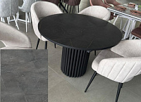 Стол обеденный раздвижной пластик Ореон-2 (Каспий 721/Опоры графит)