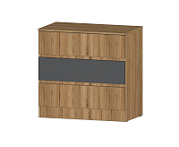 Комод Ленора 3 ящика (Дуб вотан/Графит)