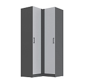 Шкаф угловой Вегас (Графит серый/Камень серый)