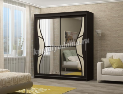 Шкаф-купе Альянс Бабочка 2000 (Венге)