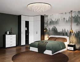 Чикаго (Антрацит/Белый)