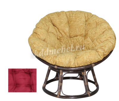 Кресло Papasan (Ротанг №6, ткань Matador 04)