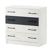 Комод Беатрис К-800 (Крафт белый/Антрацит)