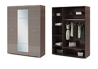 Шкаф Вегас 3-х створчатый (Ясень шимо темный/Кофе с молоком)