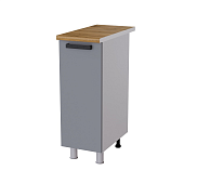 Шкаф нижний 3Р кухня Осло без столешницы (Белый/Карбон латте)