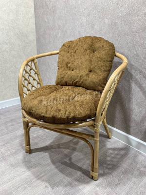 Кресло RJG-Bahama (Ротанг №4, ткань Mulan 152)