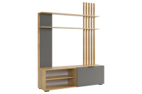 Гостиная Бери дуб крафт золотой графит копия