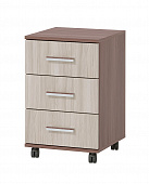 Тумба выкатная для компьютерного стола ПКС-9 (Ясень шимо темный/Ясень шимо светлый)