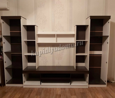 Гостиная Палермо-4 (Анкор белый/Венге)