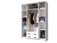 Шкаф Квадро Белый открытый