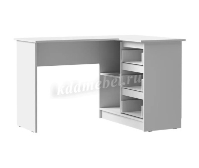 Стол письменный Лето МС-16 (Белый гладкий)