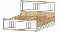 Кровать Виктория 1.6 (Дуб сонома/Белое дерево)