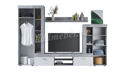 Гостиная Орфей (Ателье светлый/Белый)