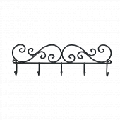 Вешалка Кружева-5 (Черный)