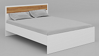 Кровать Лаванда 1.6 КР 601 (Крафт золотой/Белый) 