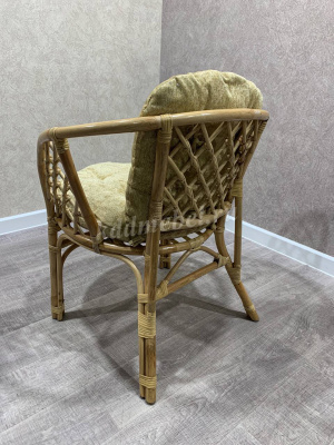 Кресло RJG-Bahama (Ротанг №4, ткань Mulan 141)