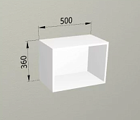 Шкаф навесной горизонтальный 500 корпус