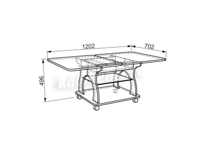 Стол журнальный Купер (Дуб млечный)