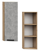 Шкаф верхний торцевой ШВТ 920*300 Кухня Бетоны (Бетон Снежный)