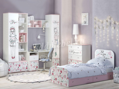 Тумба Малибу ТБ-14 (Ясень белый/Белый)