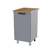 Шкаф нижний 45Р кухня Осло без столешницы (Белый/Карбон сакура)