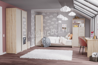 Кровать универсальная Бланка (Дуб сонома/Кашемир)