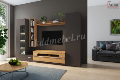 Гостиная Лофт-20 (Бронзовый век/Дуб Крафт)