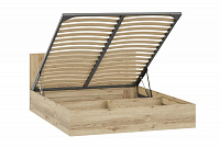 Кровать 1.6 с подъёмным механизмом Квадро-12 (Дуб Делано темный)