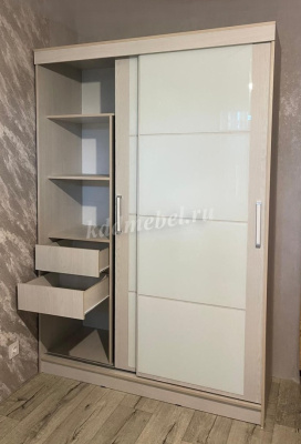 Шкаф-купе Танго лакобель 1500 (Дуб сонома/Бежевый)