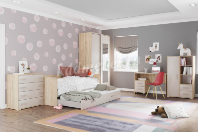 Кровать универсальная Бланка (Дуб сонома/Кашемир)