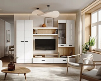 Гостиная Либерти (Дуб сонома/Белый глянец)